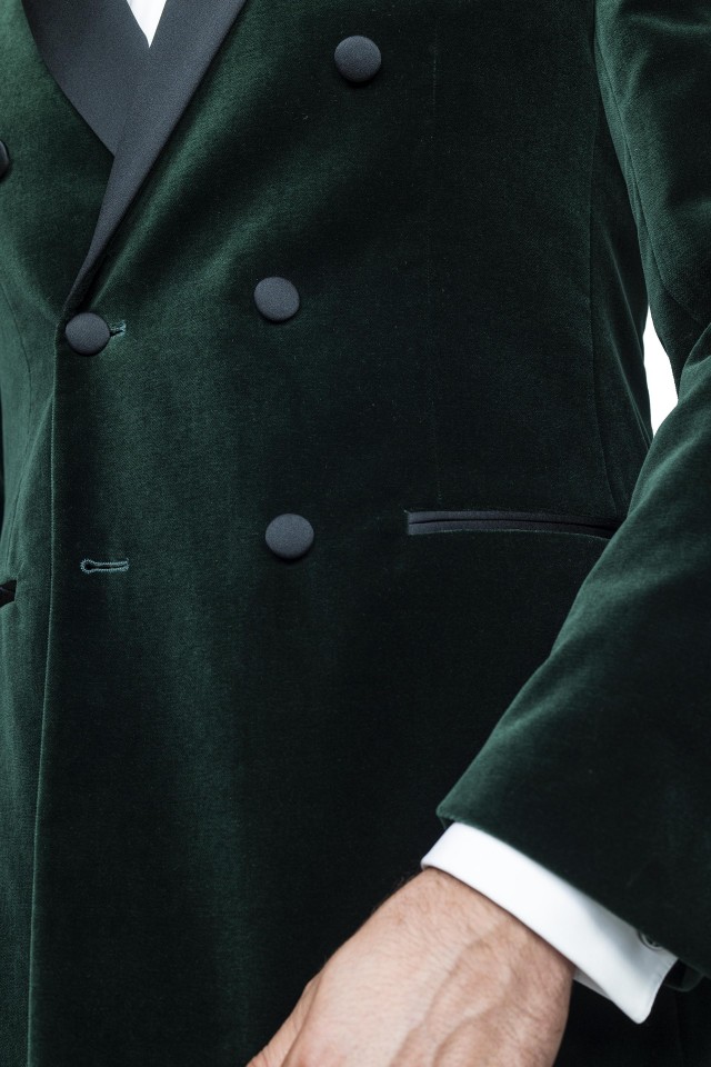 Costum Oswald Verde din Bumbac, Modal