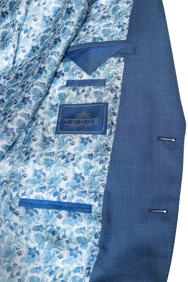 Costum Campbell Albastru din Lana