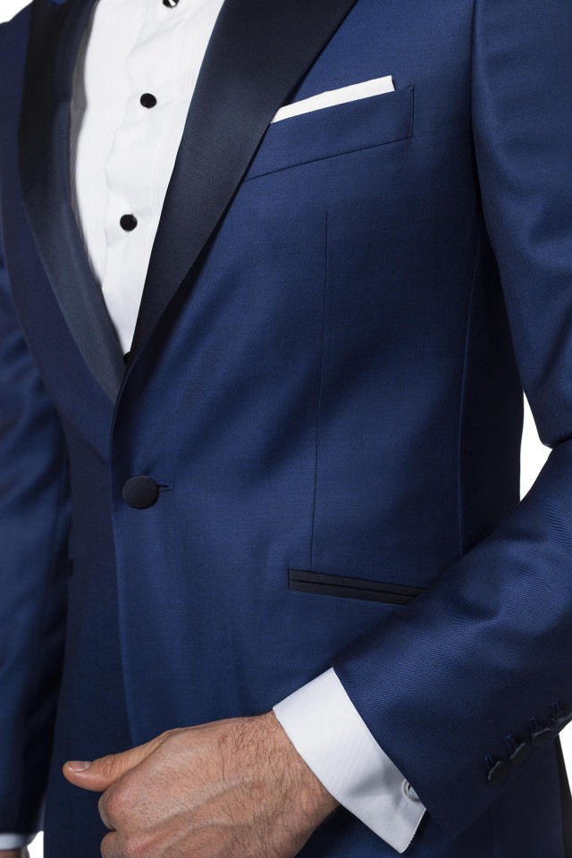 Costum ceremonie Aragon Bleumarin din Lana