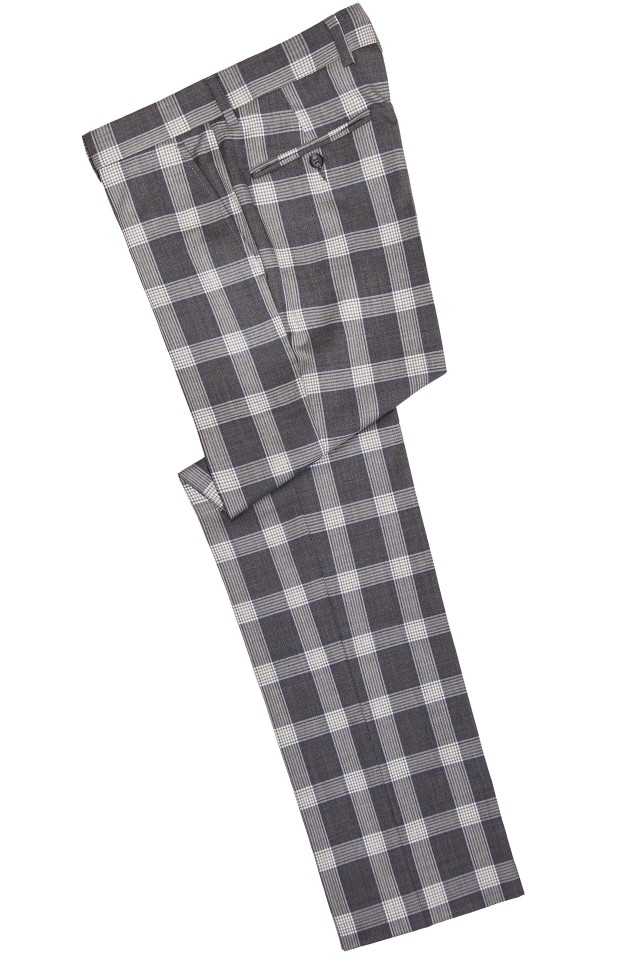 Pantaloni Ferrol Gri din Lana