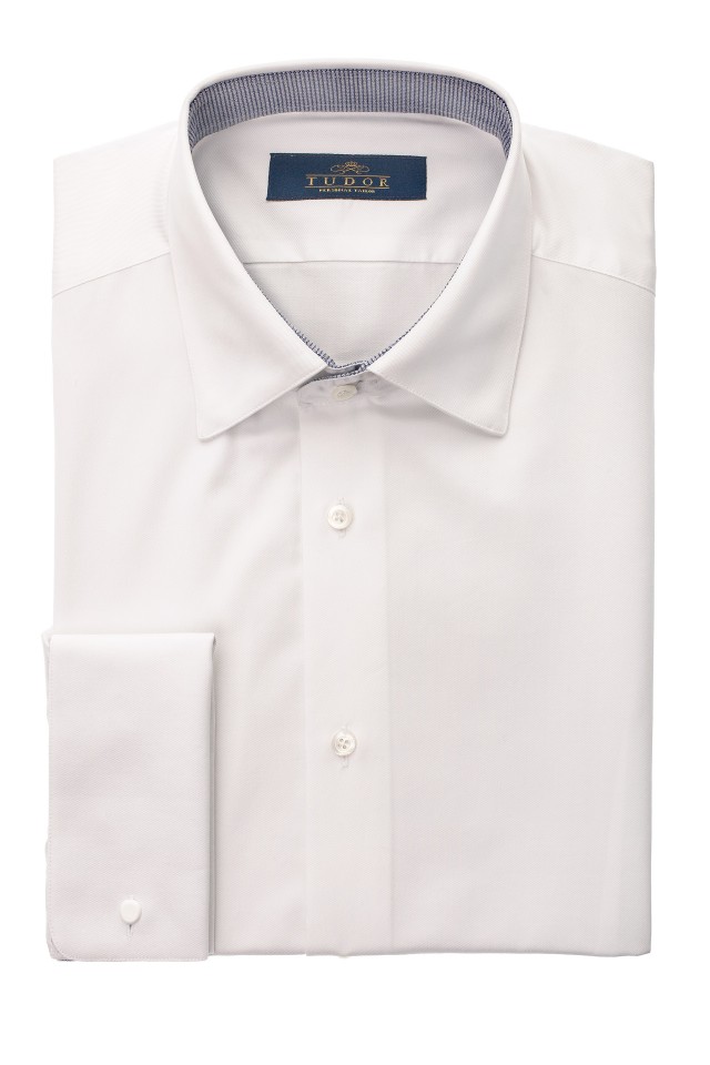 Camasa Cleave Alb din Bumbac