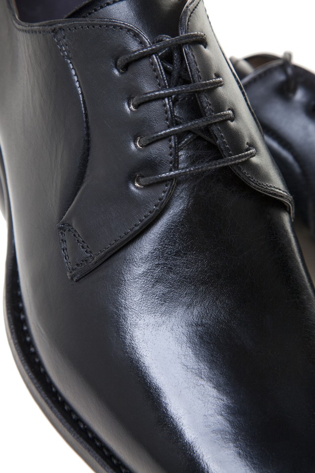PANTOFI BLACK CALF DERBY Two