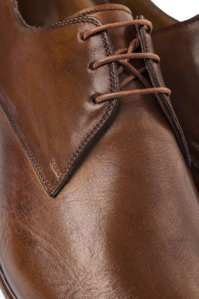 Pantofi derby beige antique 