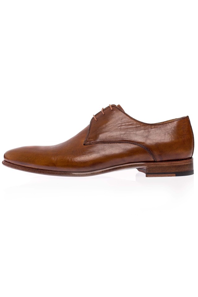 Pantofi derby beige antique 