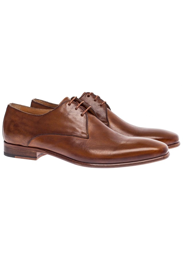 Pantofi derby beige antique 