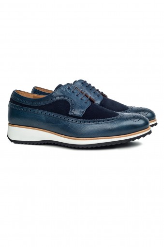 Pantofi Derby Casual Bleumarin