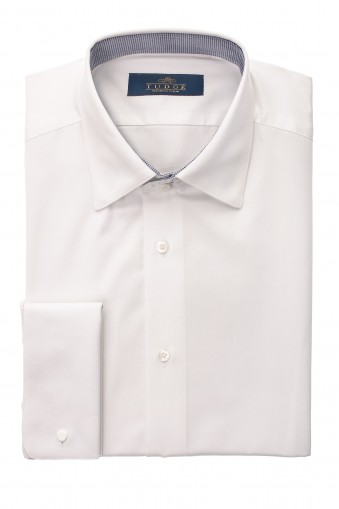 Camasa Cleave Alb din Bumbac