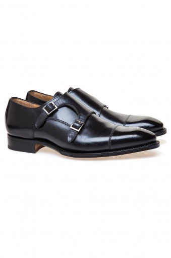Pantofi Double Monk Black