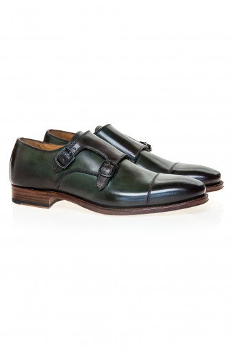 Pantofi Double Monk Oliver Green