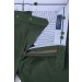 Pantaloni chino Gale Verde din Bumbac