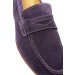 Pantofi loafers prugna suede