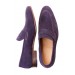 Pantofi loafers prugna suede