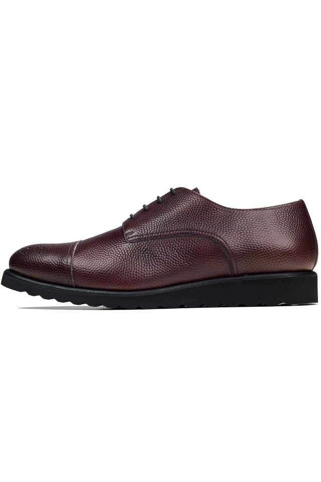 Derby Pebble Burgundy Shoes