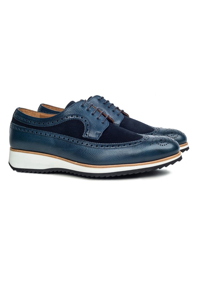 Derby Casual Navy Shoes