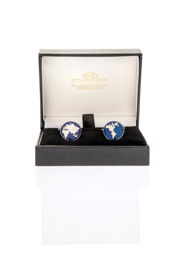World Map Cufflinks