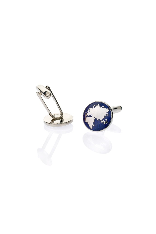 World Map Cufflinks