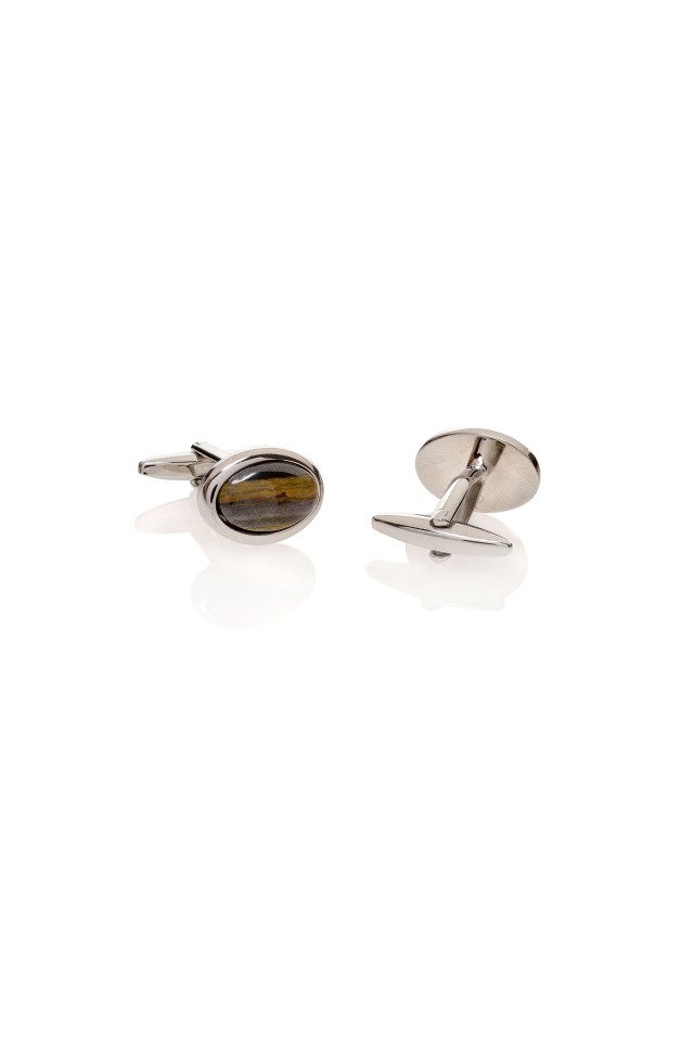 TIGER EYE Two Cufflinks