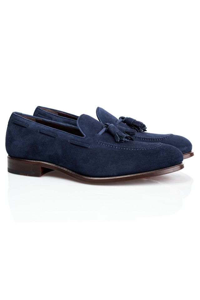 SAPPHIRE Suede Loafer Shoes