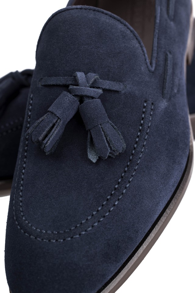 SAPPHIRE Suede Loafer Shoes