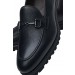 Black leather Loafer