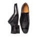 Black Oxford Full-Brogue Shoes