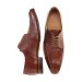 Cognac antique derby shoes