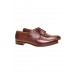 Cognac antique derby shoes